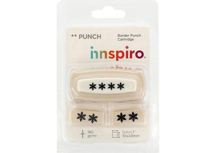 Innspiro Cartouche Interchange de Bordure Flocon de Neige 10x43mm