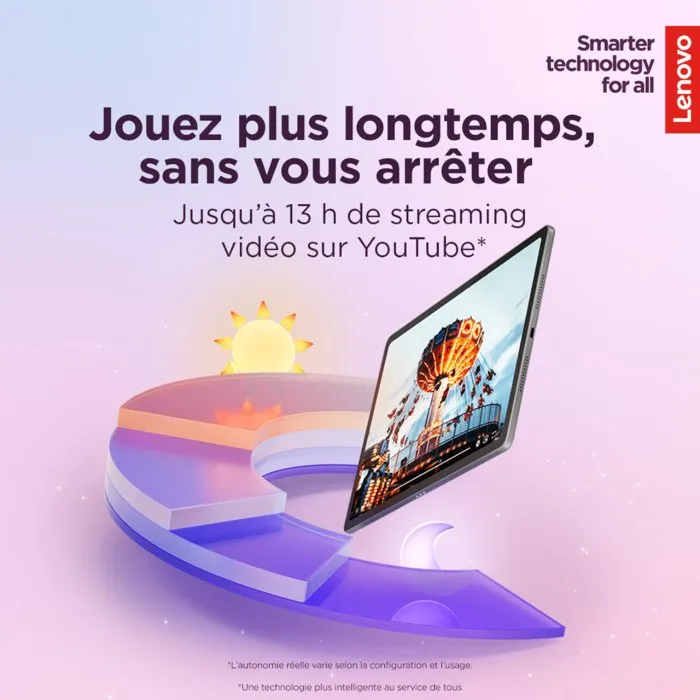 Lenovo IdeaTab Plus 12,1" - Tablette tactile 2,5K IPS, 8 Go RAM, 256 Go, Gris, avec stylet et folio de protection