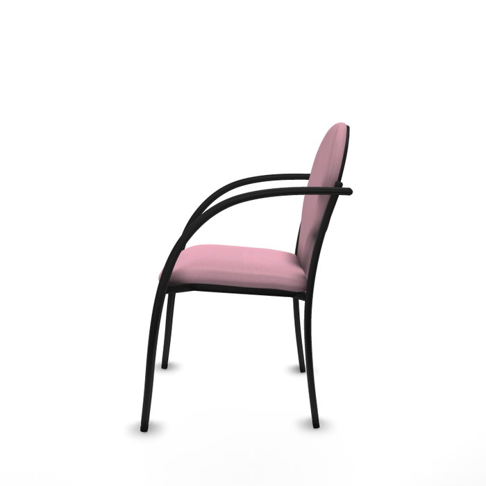 Piqueras Y Crespo Chaise Hellín Rose avec Bras Fixes