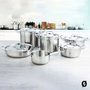Quid Casserole Quid Azzero Acier Métal, 16 x 7,5 cm