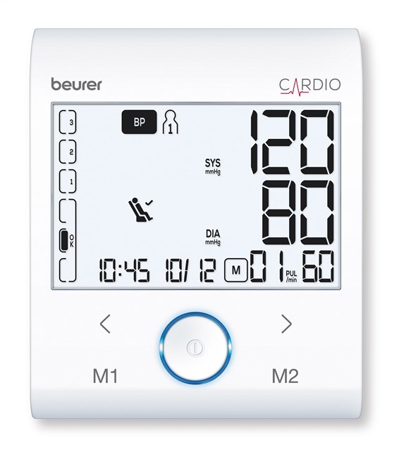 Beurer BM-96 Tensio-bracelet Bluetooth avec fonction ECG pour mesure de pression artérielle et électrocardiogramme