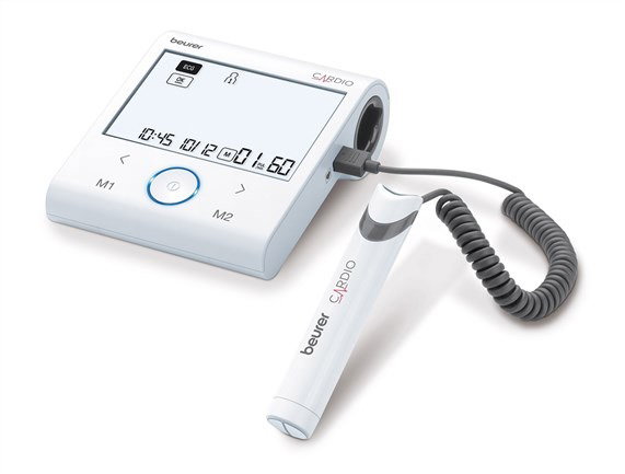 Beurer BM-96 Tensio-bracelet Bluetooth avec fonction ECG pour mesure de pression artérielle et électrocardiogramme