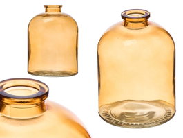GIFTDECOR Lot de 12 Flacons ronds en verre Ambre