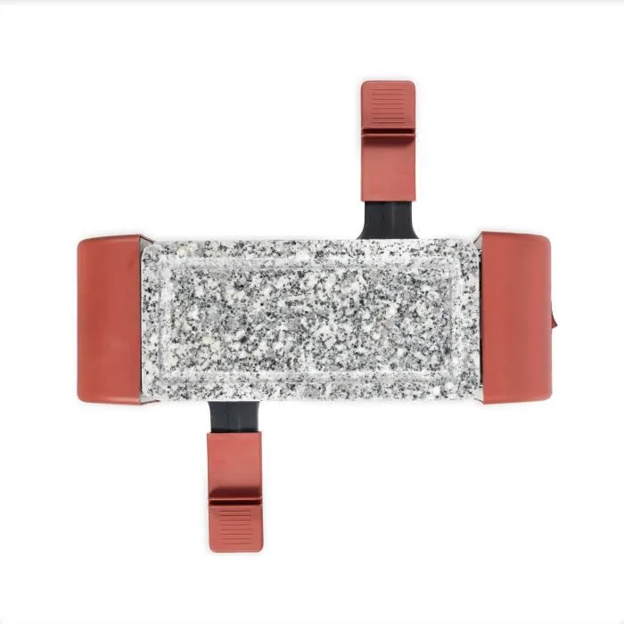 Livoo Raclette électrique connectable DOC310R pour 2 personnes, 450W, thermostat automatique, 2 spatules en bois et 2 caquelons