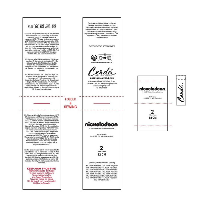 Peignoir pour Enfants The Paw Patrol