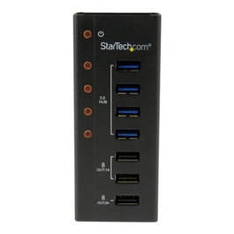 StarTech.com Hub USB 3.0 4 Ports avec 3 Ports de Charge USB Montage Mural