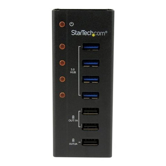 StarTech.com Hub USB 3.0 4 Ports avec 3 Ports de Charge USB Montage Mural StarTech.com Hub USB 3.0 4 Ports avec 3 Ports de Charge USB Montage Mural