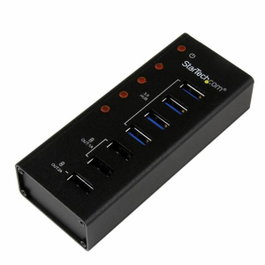 StarTech.com Hub USB 3.0 8 en 1 avec 4 ports de données et 3 ports de charge - Noir