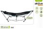 Color Baby Hamaca camping métal avec poche et coussin 265 x 78 x 80 cm - Hamac de camping portable