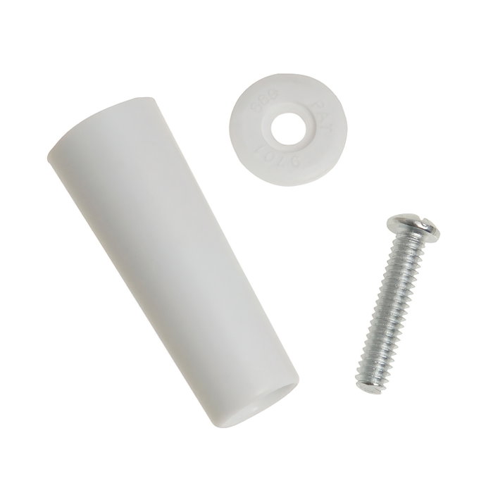 WOLFPACK LINEA PROFESIONAL Butée d’arrêt pour volet à vis 60 mm blanche