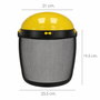 WOLFPACK LINEA PROFESIONAL Protecteur facial avec harnais et grille en maille jaune