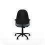 PIQUERAS Y CRESPO Chaise de bureau Algarra, tissu gris, accoudoirs 2D