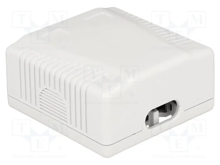 DELOCK Prise murale RJ45 double socle Cat 6a blanc