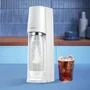 Sodastream Machine à soda et eau pétillante Terra Blanche - 1 bouteille compatible lave-vaisselle 1L + recharge de gaz 60L