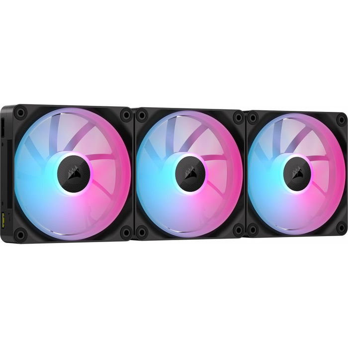 Corsair Ventilateur CO-9051026-WW LX120 RGB - Pack de 3 ventilateurs 120mm avec éclairage RGB et contrôle
