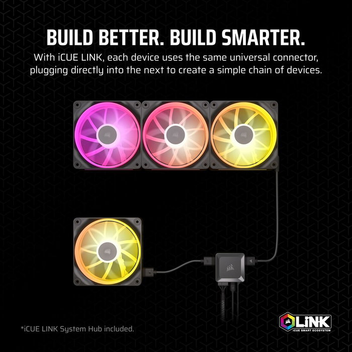 Corsair LX120 RGB Black 3-Pack