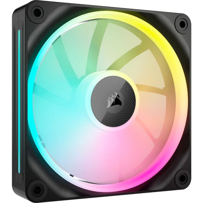 Corsair LX120 Pack de 3 Ventilateurs RGB iCUE LINK RX120, 120mm, PWM 400-2400 RPM, Flux 69.9 CFM, Pression Statique 5.22 mm-H2O