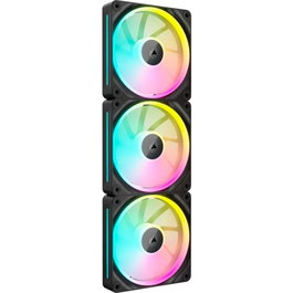 Corsair LX120 Pack de 3 Ventilateurs RGB iCUE LINK RX120, 120mm, PWM 400-2400 RPM, Flux 69.9 CFM, Pression Statique 5.22 mm-H2O