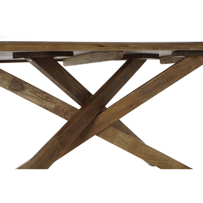 DKD Home Decor Table de Salle à Manger Naturel Noyer