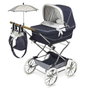 Decuevas Poussette Reborn Pliante Vintage avec Parasol Métal Plastique Polyester 40x90x90cm Dès 3 Ans