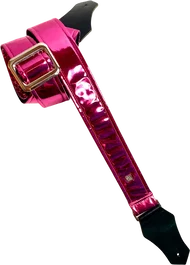GETM Sangle Guitare/Basse Mirror Reflective Fuchsia