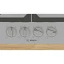Bosch PCP6A5I90 Table de cuisson à gaz Série 6 - 4 foyers - 52 x 58.2 cm - FlameSelect - Inox