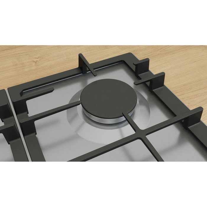 Bosch Table de cuisson à gaz Série 6 PCP6A5I90, 4 foyers, Inox Bosch Table de cuisson à gaz Série 6 PCP6A5I90, 4 foyers, Inox