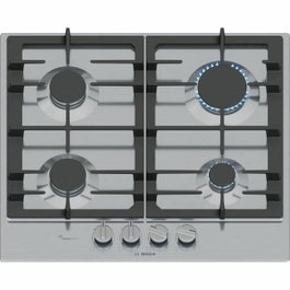 Bosch Table de cuisson à gaz Série 6 PCP6A5I90, 4 foyers, Inox