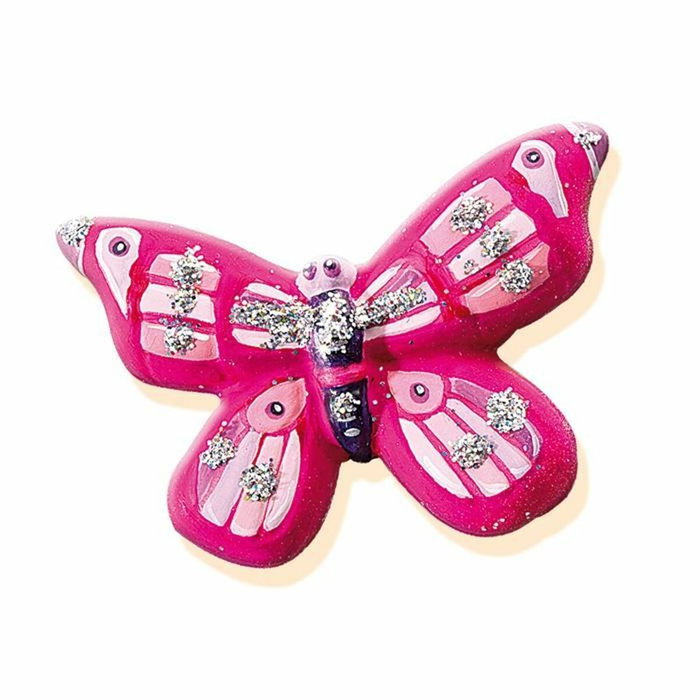 SES Creative - Kit Moulage Plâtre Papillons avec 6 Couleurs, Pinceau et Paillettes SES Creative - Kit Moulage Plâtre Papillons avec 6 Couleurs, Pinceau et Paillettes