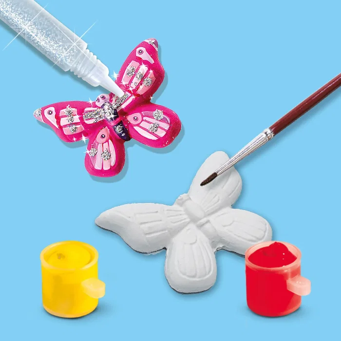 SES Creative Kit d'Activité Créative de Moulage et Peinture de Papillons en Plâtre, avec 6 Couleurs, Pinceau et Paillettes, pour Enfants dès 5 Ans SES Creative Kit d'Activité Créative de Moulage et Peinture de Papillons en Plâtre, avec 6 Couleurs, Pinceau et Paillettes, pour Enfants dès 5 Ans