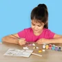SES Creative Kit d'Activité Créative de Moulage et Peinture de Papillons en Plâtre, avec 6 Couleurs, Pinceau et Paillettes, pour Enfants dès 5 Ans