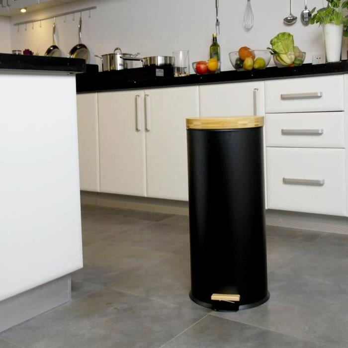 Kitchen Move Poubelle FOREST 30 L Noir Mat Kitchen Move Poubelle FOREST 30 L Noir Mat
