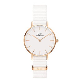 Daniel Wellington DW00600311 Petite - Montre femme dorée et blanche