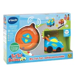 VTech Tut Tut Bolides Radiocommandé Hugo Super Turbo - Voiture télécommandée pour enfants avec chansons et lumières - Version française