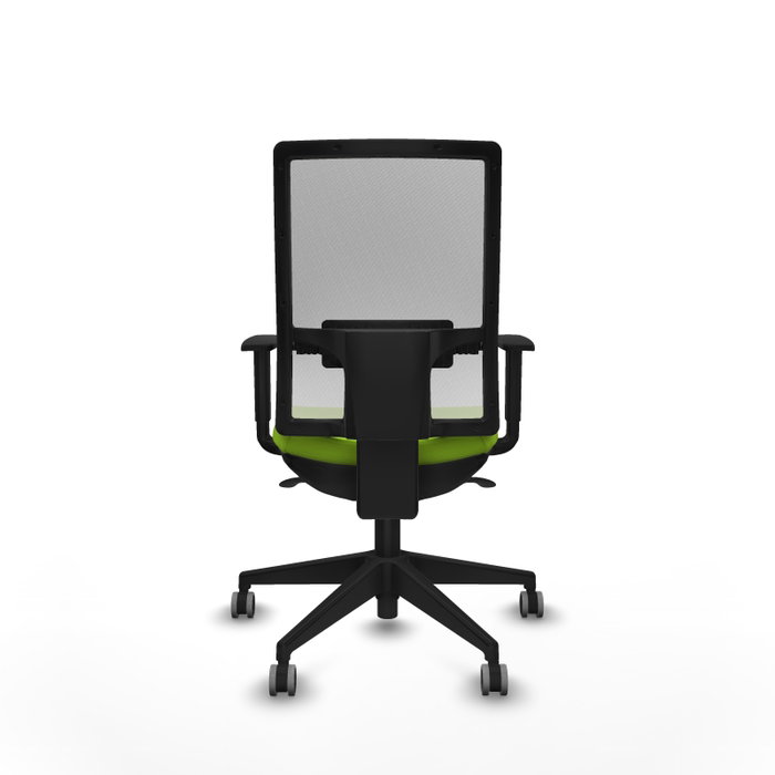 PIQUERAS Y CRESPO Fauteuil de bureau Horna, similicuir pistache et maille blanche, mécanisme synchro PIQUERAS Y CRESPO Fauteuil de bureau Horna, similicuir pistache et maille blanche, mécanisme synchro