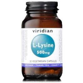 VIRIDIAN L-Lysine 500mg, 30 capsules