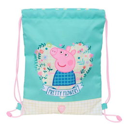 Safta Sac à dos plat junior Peppa Pig "Pretty Flowers" 26x34x1 cm - Pour enfant à partir de 3 ans