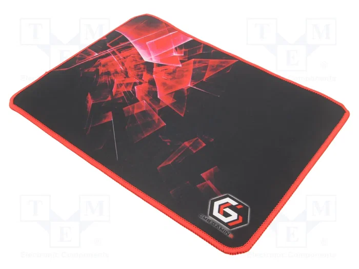 GEMBIRD Support souris noir, rouge 250x350x3mm GEMBIRD Support souris noir, rouge 250x350x3mm