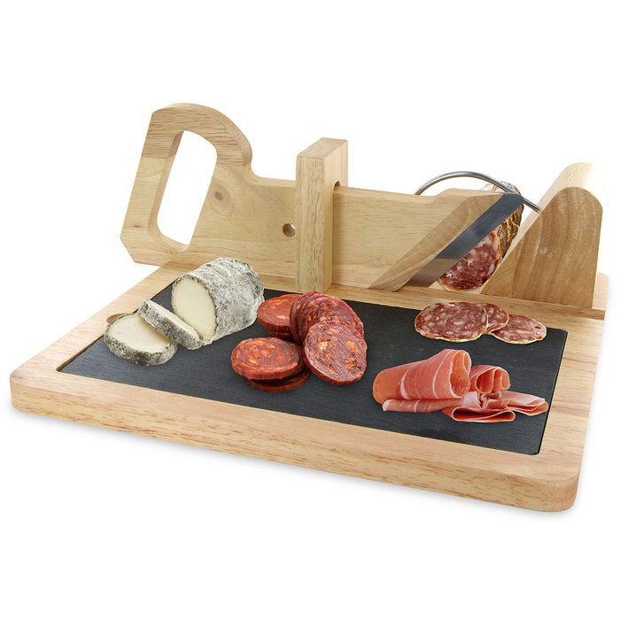 Totally Addict Coupe-charcuterie et Fromage BISTROT avec Planche Ardoise