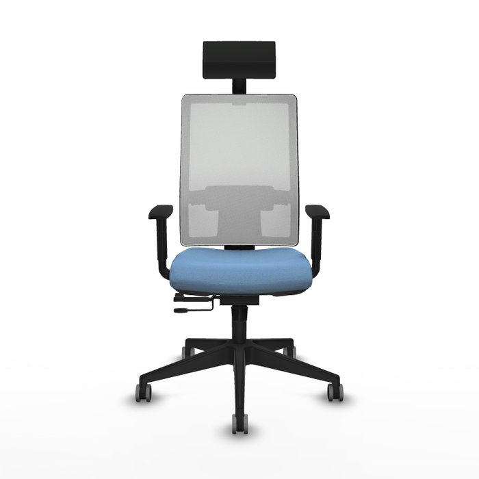 Piqueras y Crespo 1D066G1 Chaise de Bureau avec Appui-tête Bleu ciel