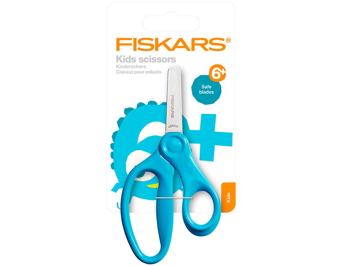 Fiskars Ciseaux pour enfants 6+ bout rond 13cm Turquoise brillant