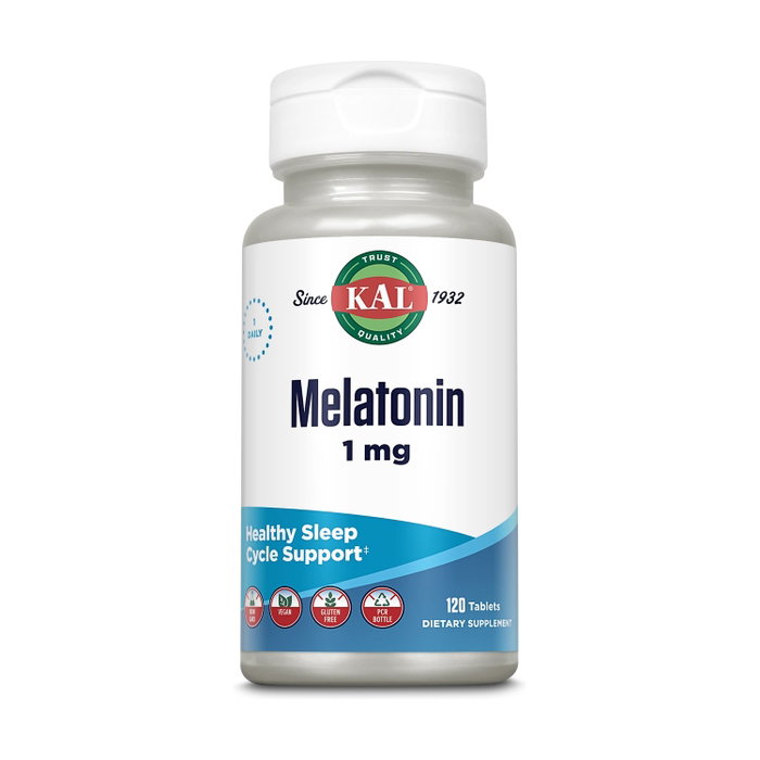 KAL Mélatonine 1 mg 120 comprimés KAL Mélatonine 1 mg 120 comprimés