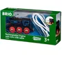Brio World Locomotive rechargeable BRIO World - Locomotive à vapeur rétro éclairante avec câble USB - Jouet enfant dès 3 ans - Jaune et noir