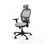 Chaise de Bureau avec Appui-tête Jorquera Piqueras y Crespo 3D036G2 Blanc