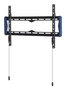 B-Tech BT5442 Support mural fixe très plat pour écran large jusqu'à 70 kg, profil 27 mm, ajustement latéral, verrouillage rapide, compatible VESA 650x400 mm