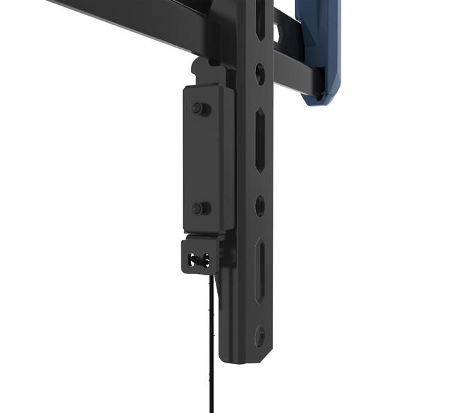B-Tech BT5442 Support mural fixe très plat pour écran large jusqu'à 70 kg, profil 27 mm, ajustement latéral, verrouillage rapide, compatible VESA 650x400 mm