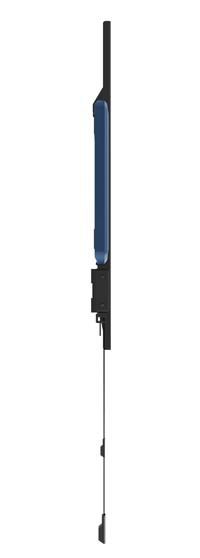 B-Tech BT5442 Support mural fixe très plat pour écran large jusqu'à 70 kg, profil 27 mm, ajustement latéral, verrouillage rapide, compatible VESA 650x400 mm
