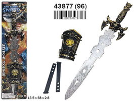 Rama Épée médiévale et protège-poignet - Épée de chevalier, accessoire historique pour costume