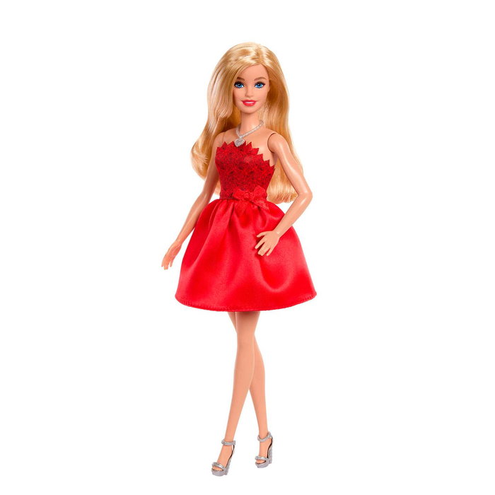 Barbie - Mattel - Poupée de Collection 80ème Anniversaire Mattel Jgd25 - Robe Rouge Rubis et Accessoires Festifs Barbie - Mattel - Poupée de Collection 80ème Anniversaire Mattel Jgd25 - Robe Rouge Rubis et Accessoires Festifs