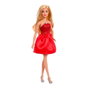 Barbie - Mattel - Poupée de Collection 80ème Anniversaire Mattel Jgd25 - Robe Rouge Rubis et Accessoires Festifs